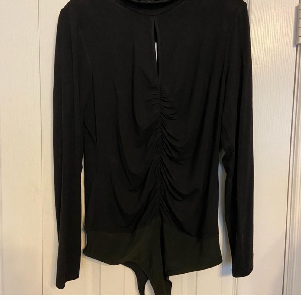 NWT WHBM Long-Sleeved Ruched Bodysuit - Picture 3 of 3